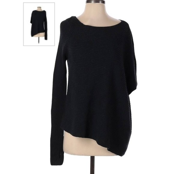 Kaufmanfranco Sweaters - Kaufmanfranco Womens Pullover Sweater Black Long Sleeve Scoop Neck Thumb…